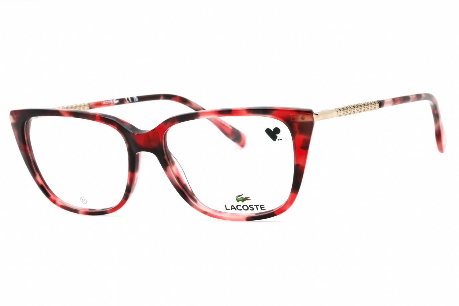 Lacoste L2939 HAVANA RED/Clear demo lens 615 54-15-140 MM