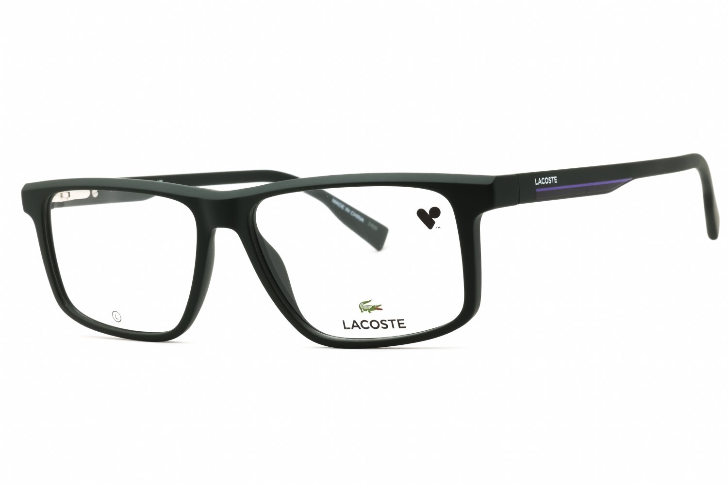 Lacoste L2959 MATTE GREEN/Clear demo lens 301 55-14-145 MM