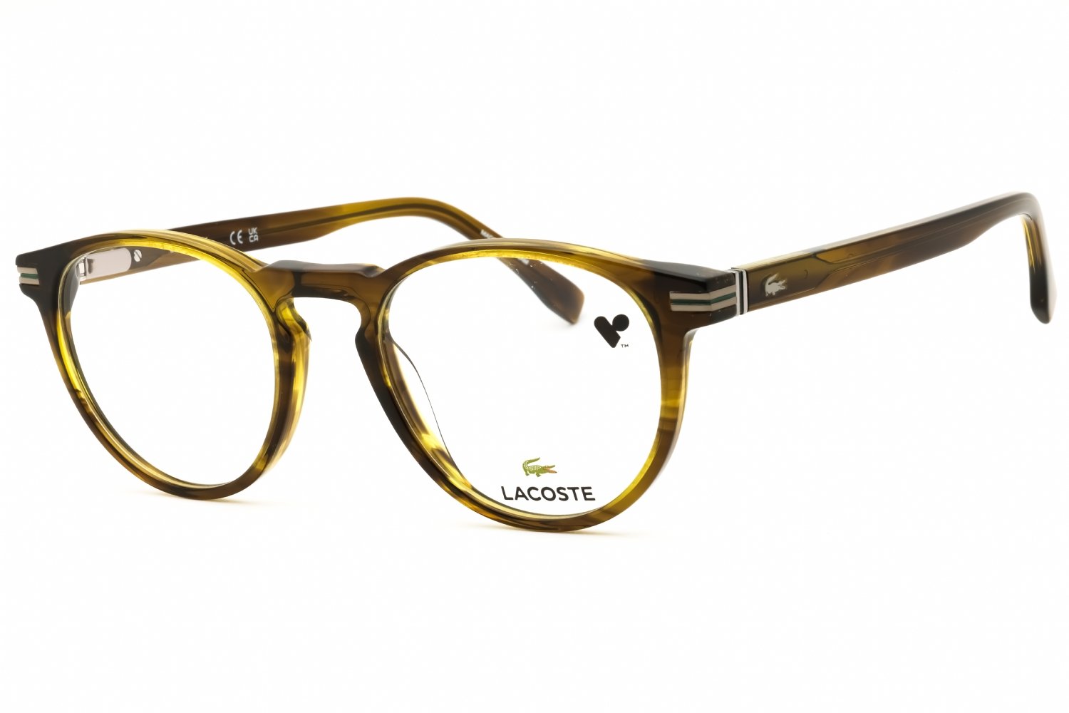 Lacoste L2966N STRIPED KHAKI/Clear demo lens 275 50X20X145