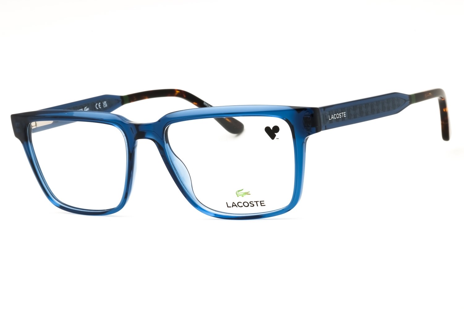 Lacoste L2976 N TRANSPARENT BLUE/clear demo lens 410 55X17X150