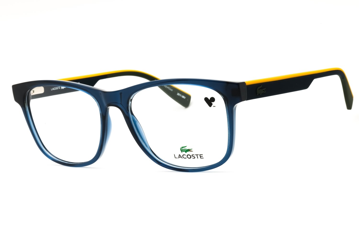 Lacoste L4004 TRANSPARENT BLUE/clear demo lens 410 56X17X145