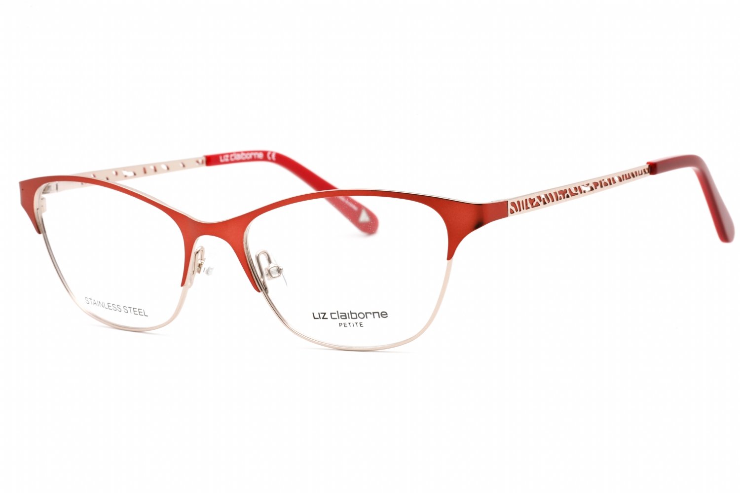 Liz Claiborne L 465 Matte Red Gold / Clear Lens 0G1C 00 51-16-135 MM