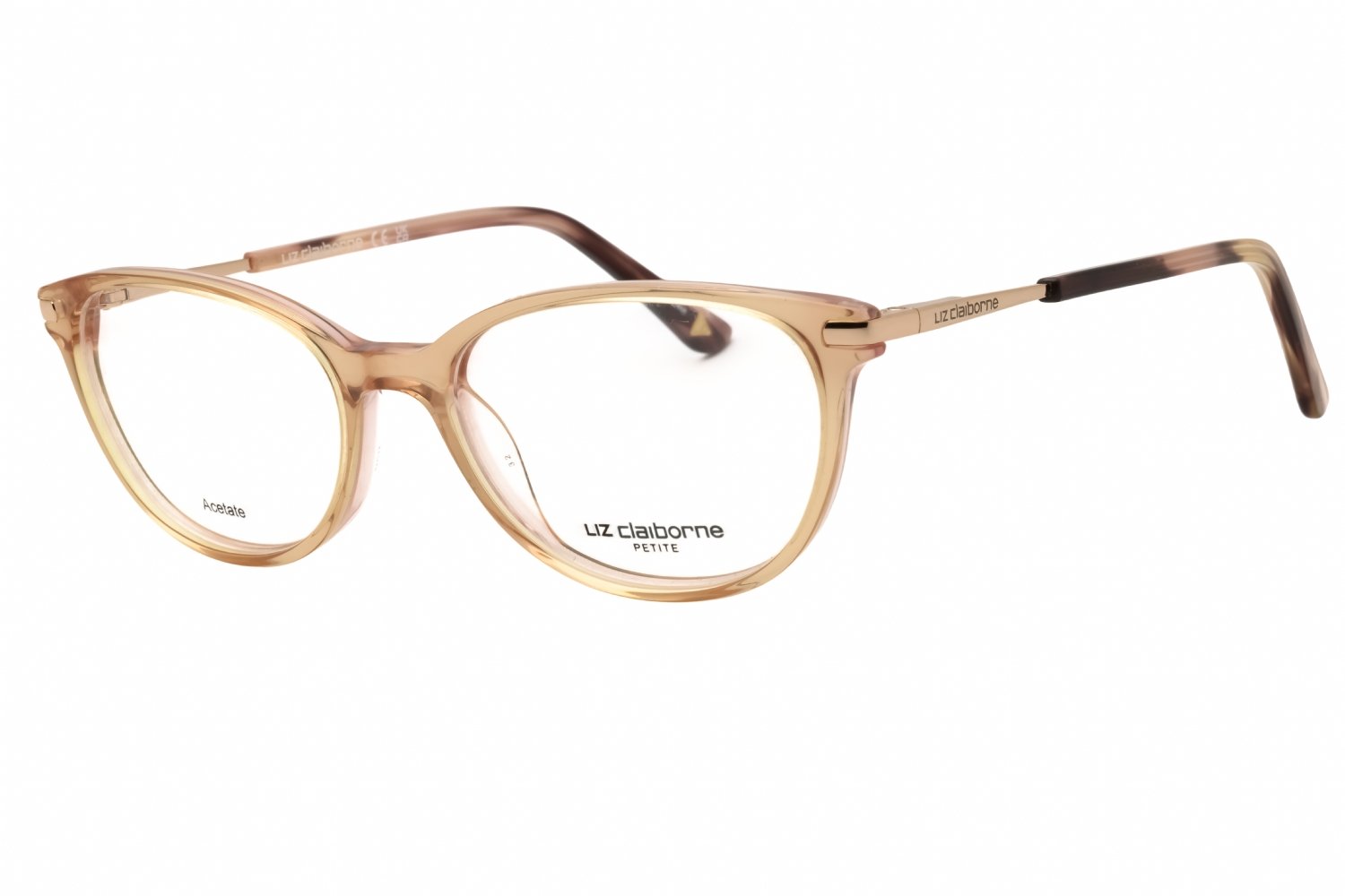 Liz Claiborne L 470 PEACH/clear demo lens 733 51X17X135