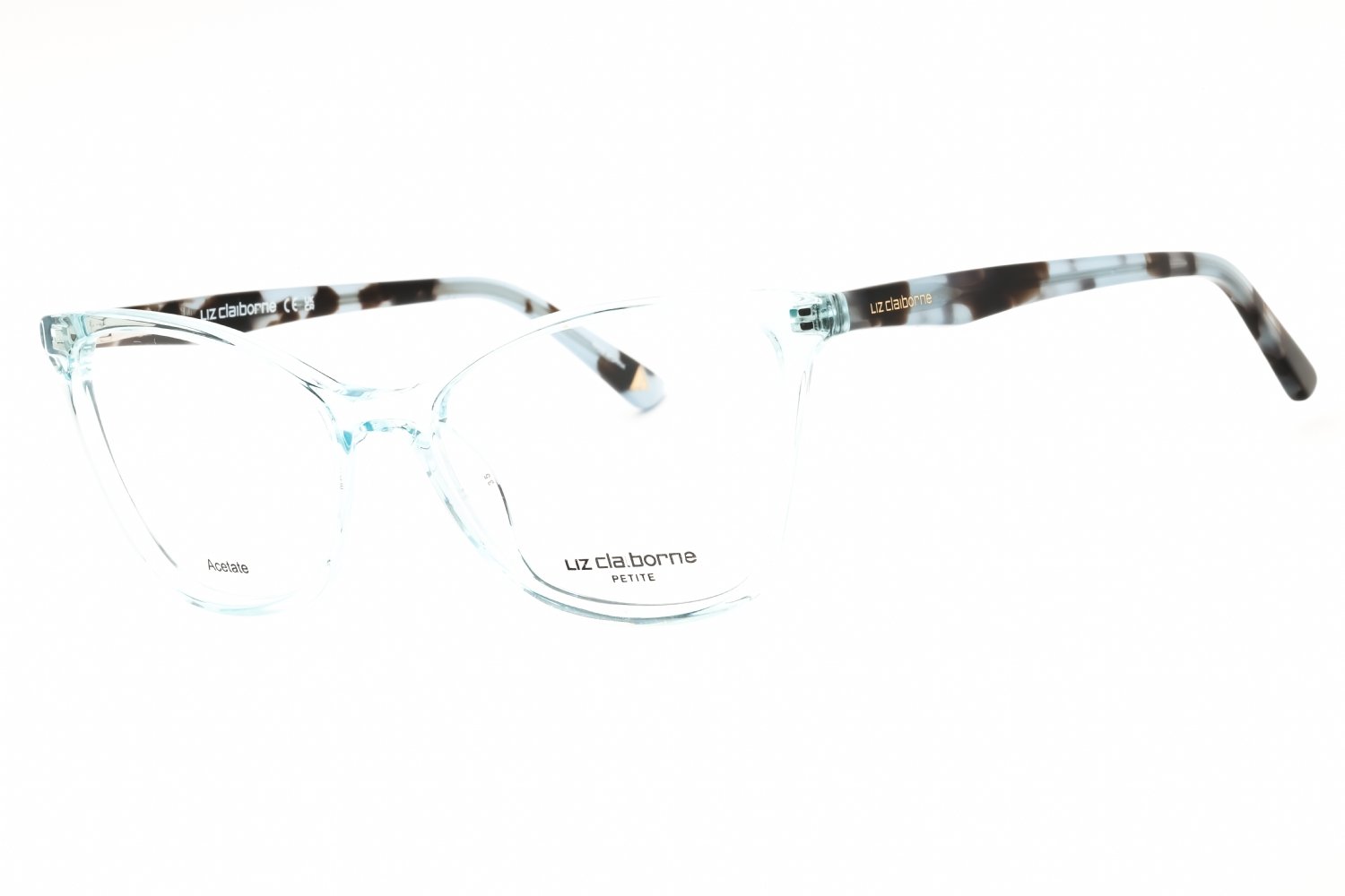 Liz Claiborne L 474 TURQUOISE CRYSTAL/clear demo lens 02Z2 00 51-16-140 MM