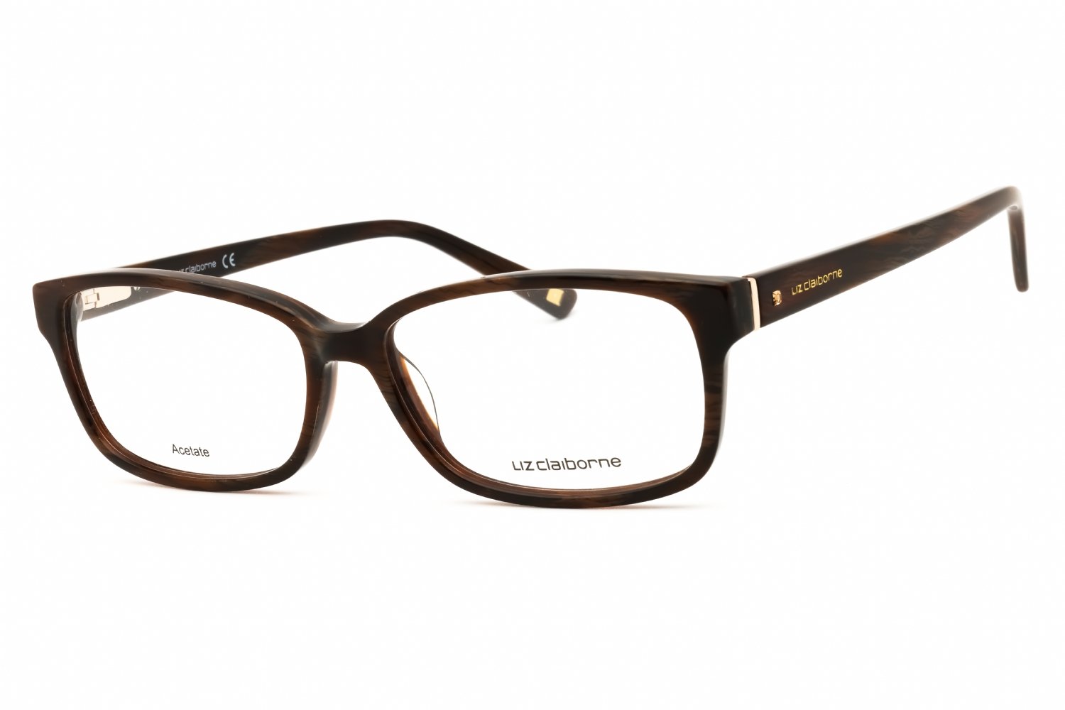 Liz Claiborne L 633 Brown Havana / clear demo lens 0WR9 00 54X15X135