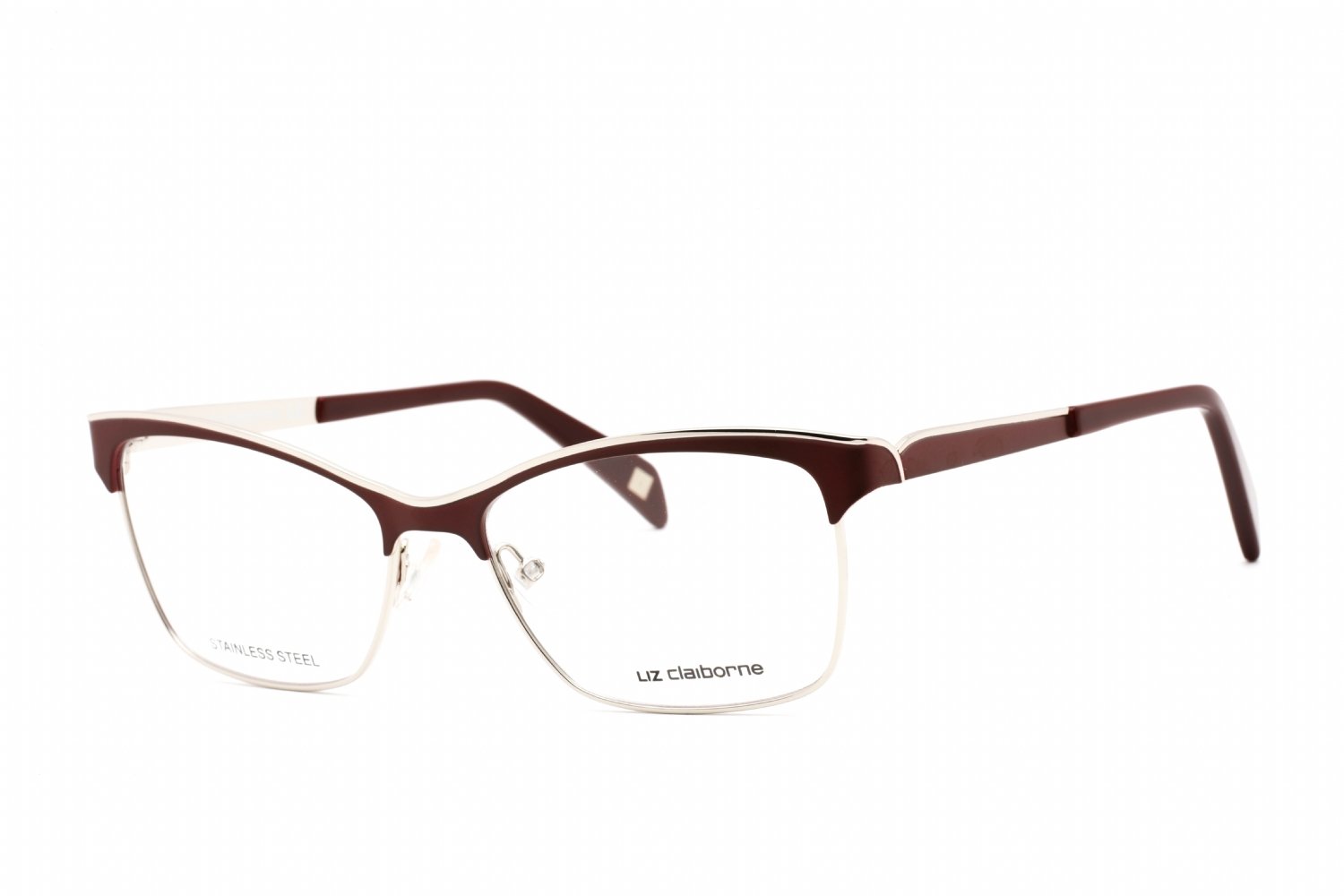 Liz Claiborne L 635 Matte Bursil / Clear Lens 0126 00 53-16-135 MM