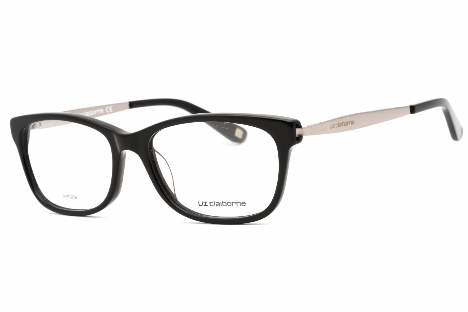 Liz Claiborne L 637 Black / Clear Lens 0807 00 52-16-130 MM