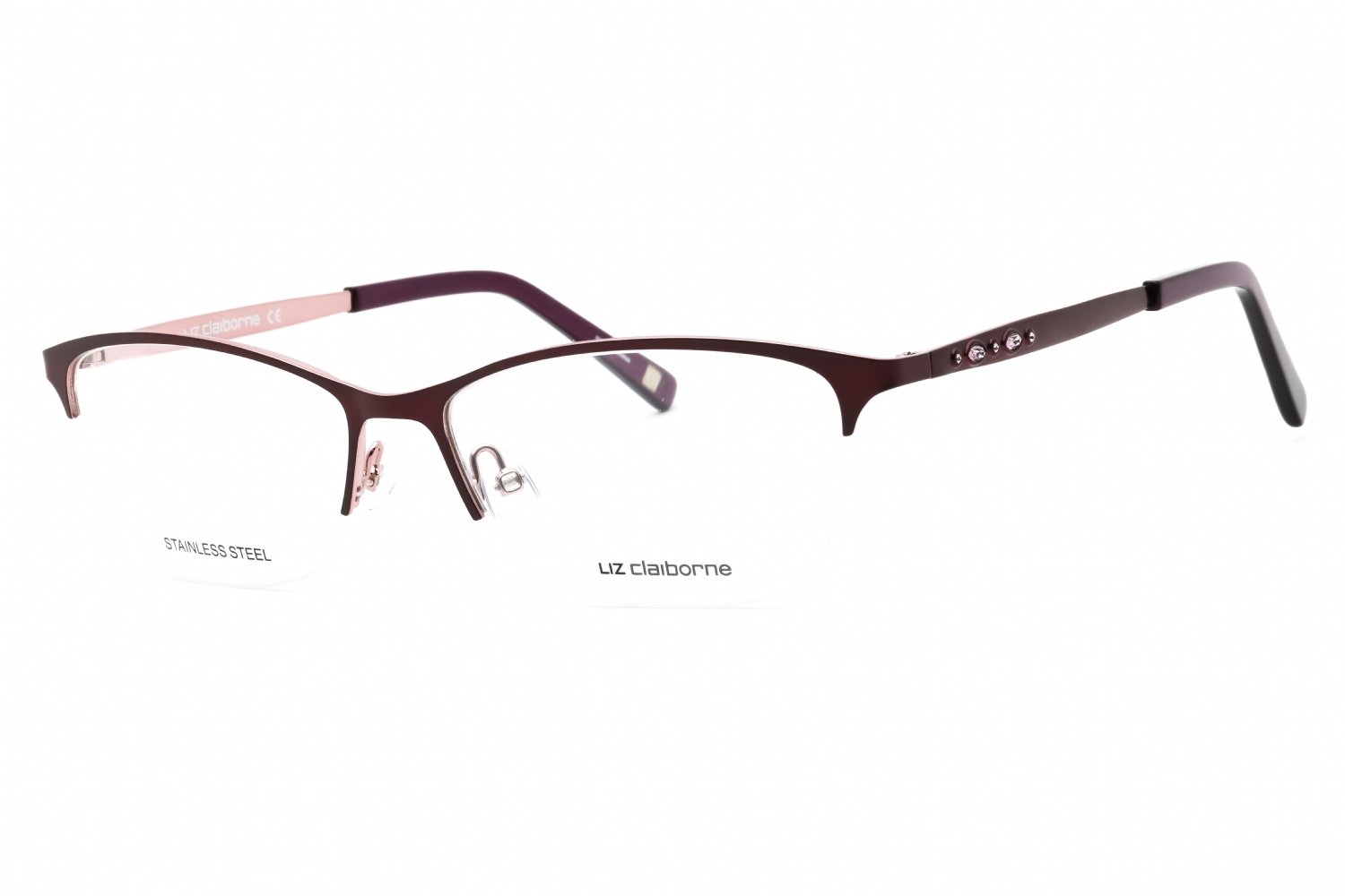 Liz Claiborne L 654 VIOLET LILAC/Clear demo lens 0RY8 00 56-16-140 MM
