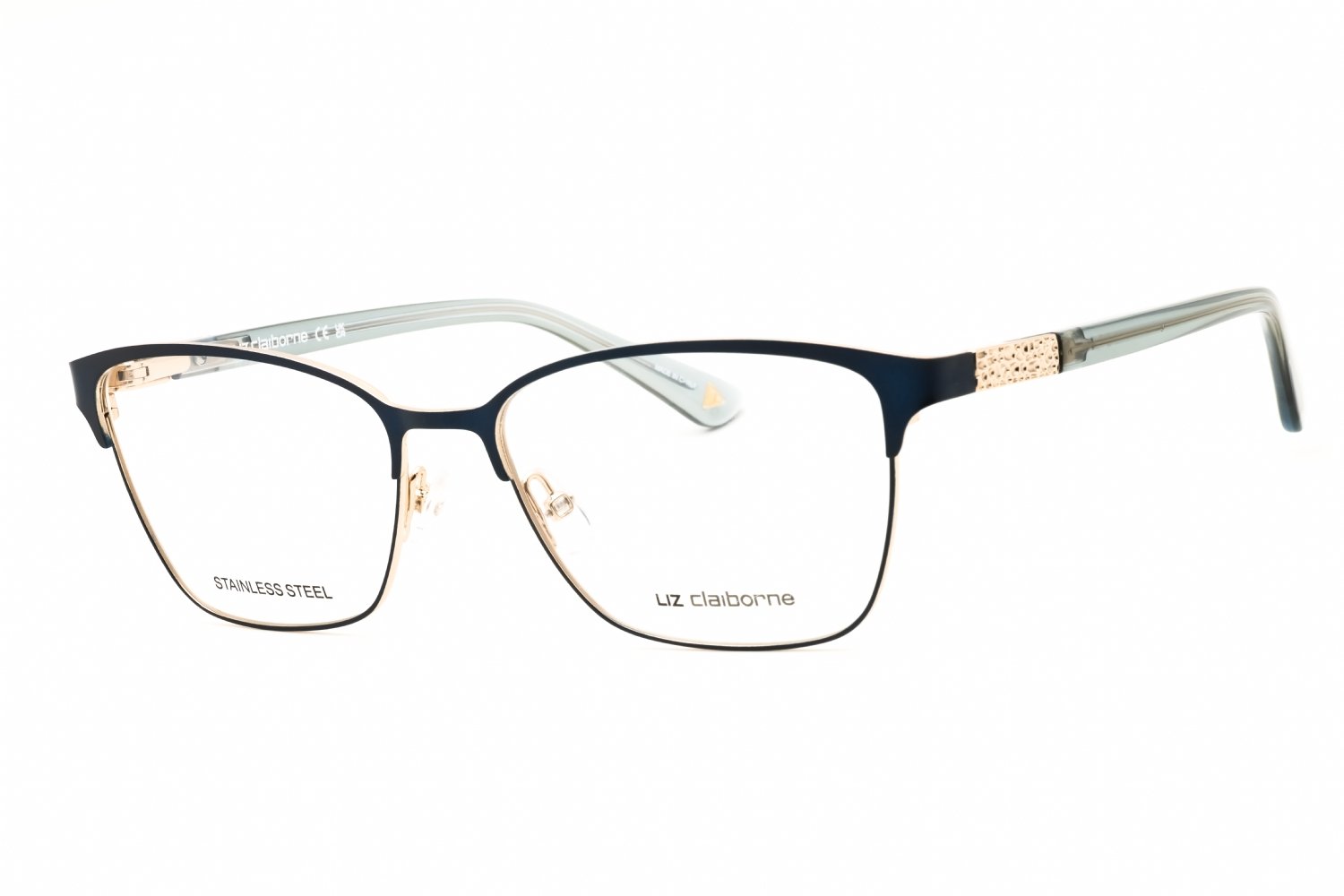 Liz Claiborne L 670 SMTT NAVY/Clear demo lens 0E8W 00 54X16X135