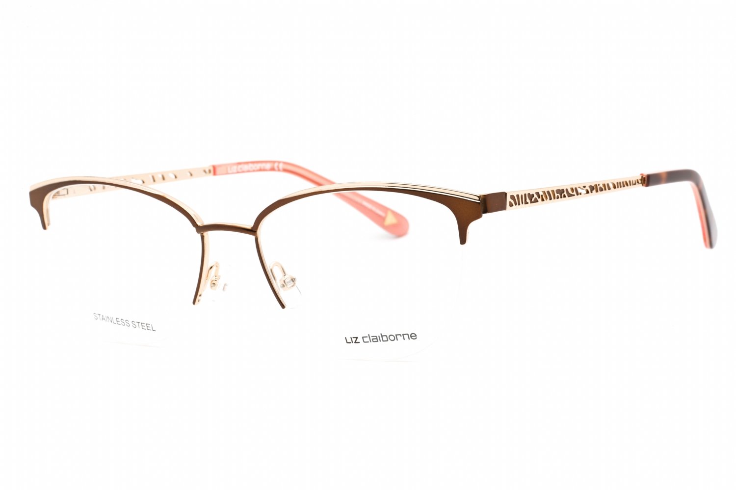 Liz Claiborne L 673 Brown / Clear Lens 009Q 00 53-17-140 MM