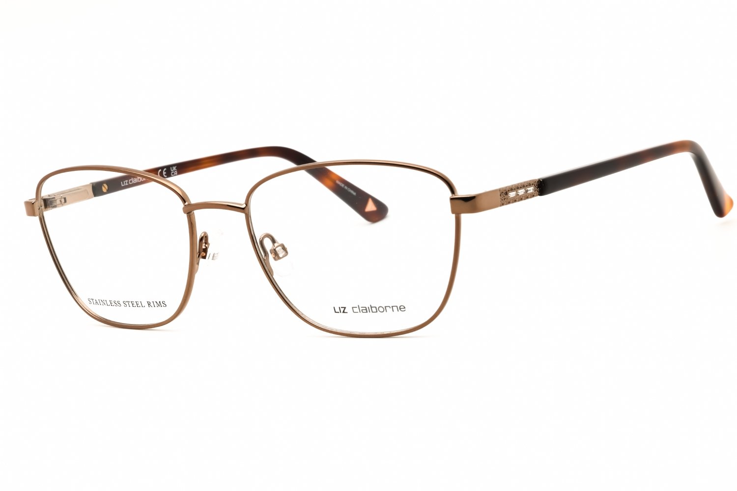 Liz Claiborne L 682 LT BROWN/clear demo lens 0TUI 00 54X17X140