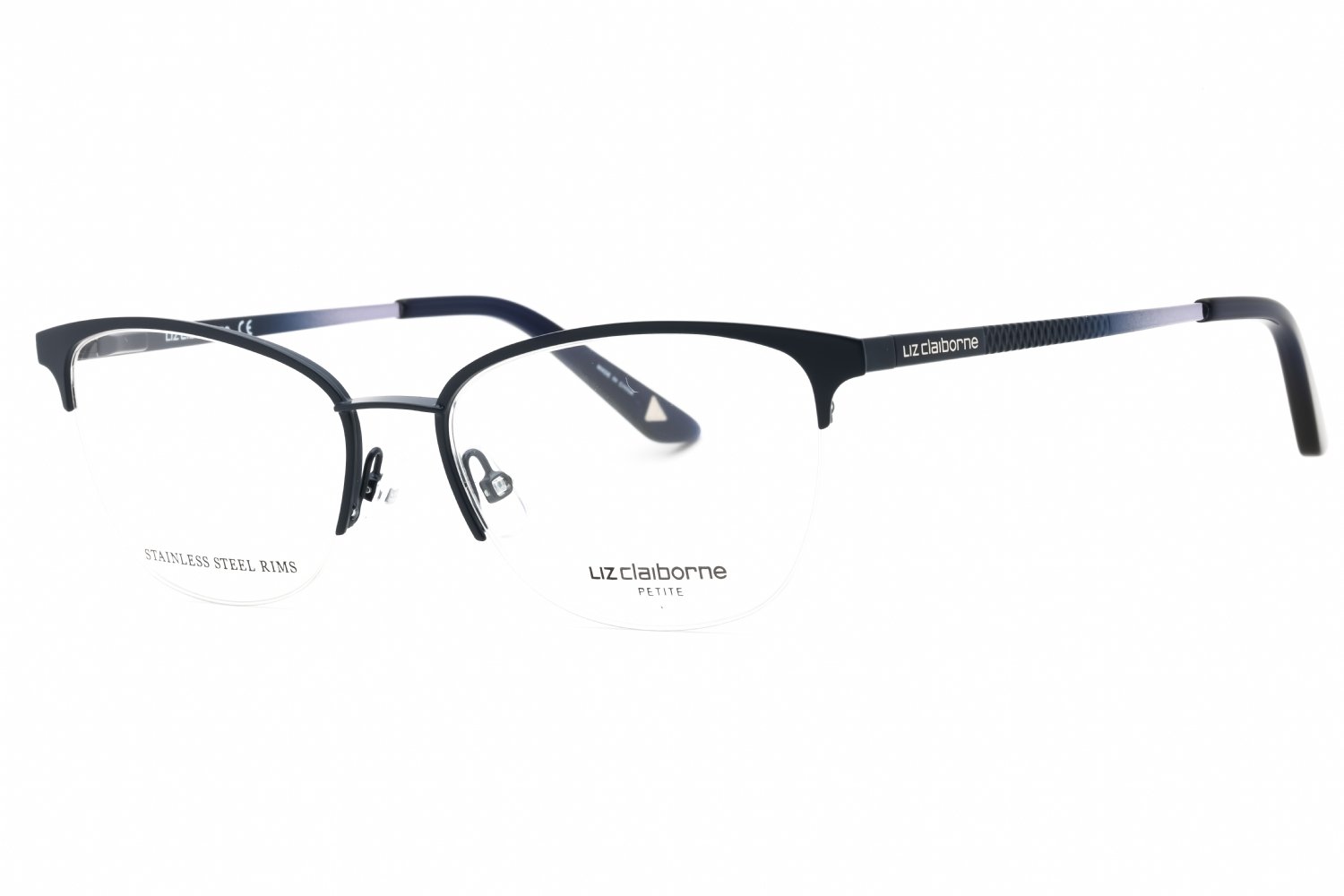 Liz Claiborne L466 MTT BLUE M/Clear demo lens 0FLL 00 50-16-135 MM