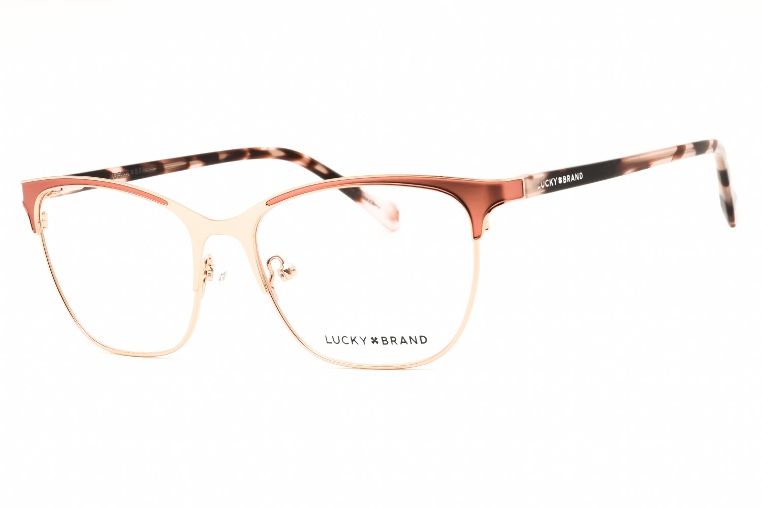 Lucky Brand D114 ROSE GOLD / clear demo lens 0ROG 53X16X140