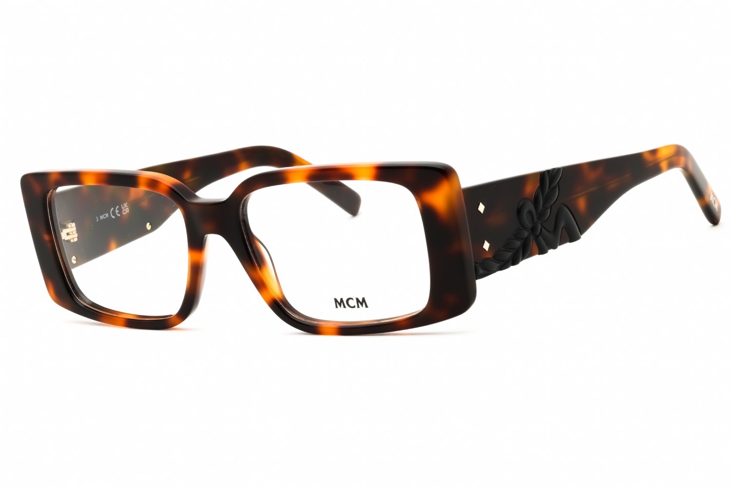 MCM MW5003 dark havana/Clear demo lens 052 52X16X145