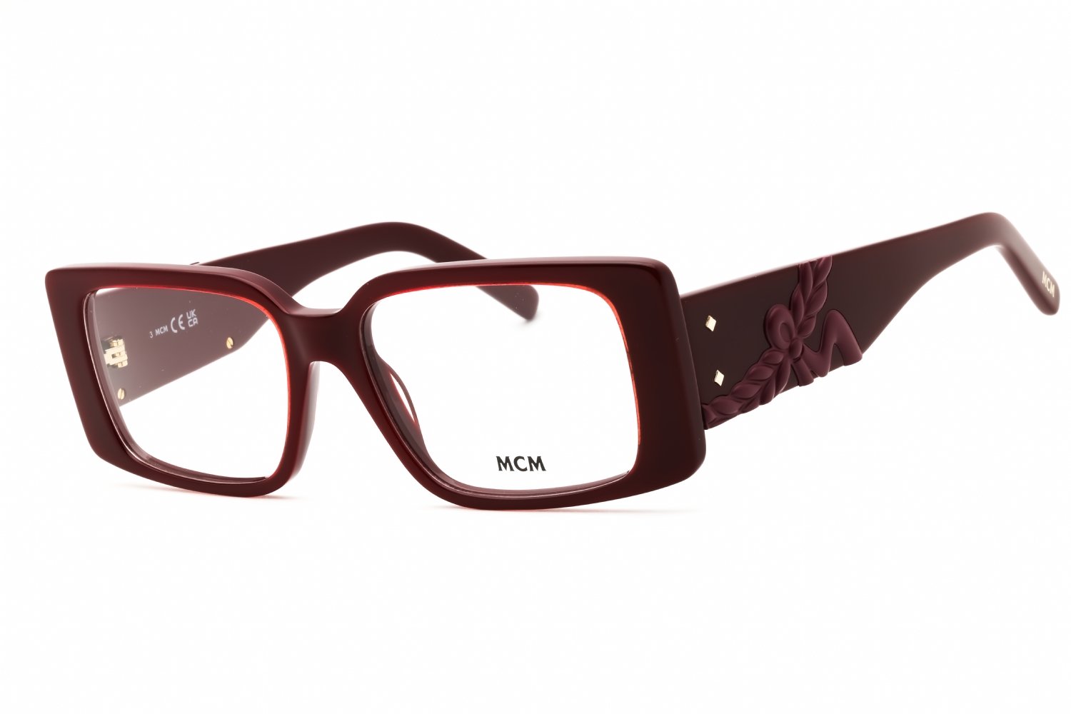 MCM MW5003 shiny bordeaux/Clear demo lens 069 52-16-145 MM