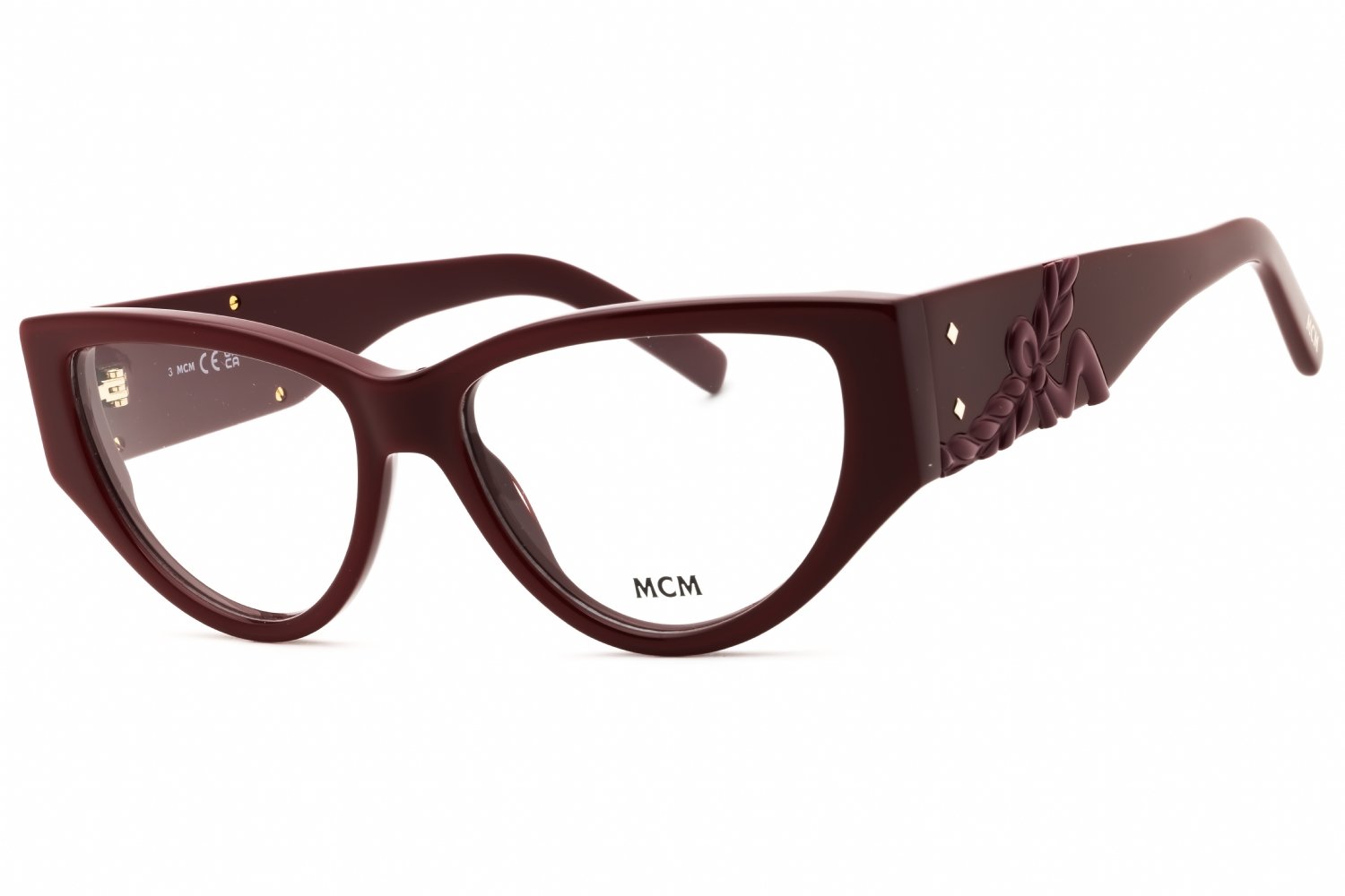 MCM MW5004 shiny bordeaux/Clear demo lens 069 53-15-145 MM