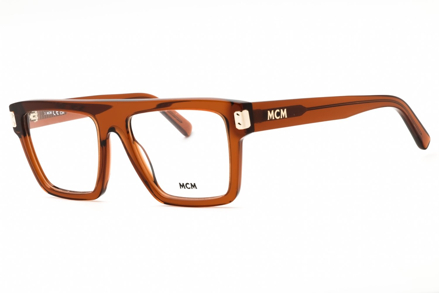MCM MW5006 shiny light brown/Clear demo lens 045 53-17-145 MM
