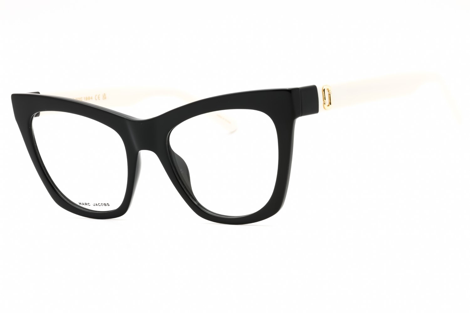Marc Jacobs MARC 649 BLACK WHITE/Clear demo lens 080S 00 53-19-145 MM