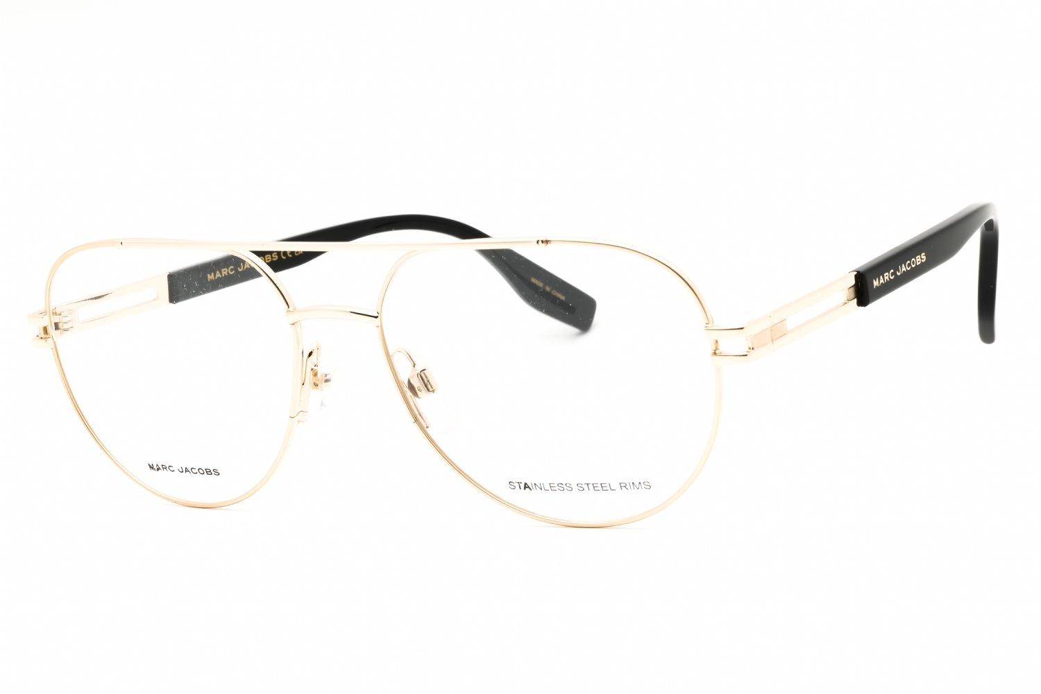 Marc Jacobs MARC 676 GOLD/Clear demo lens 0J5G 00 57-17-145 MM