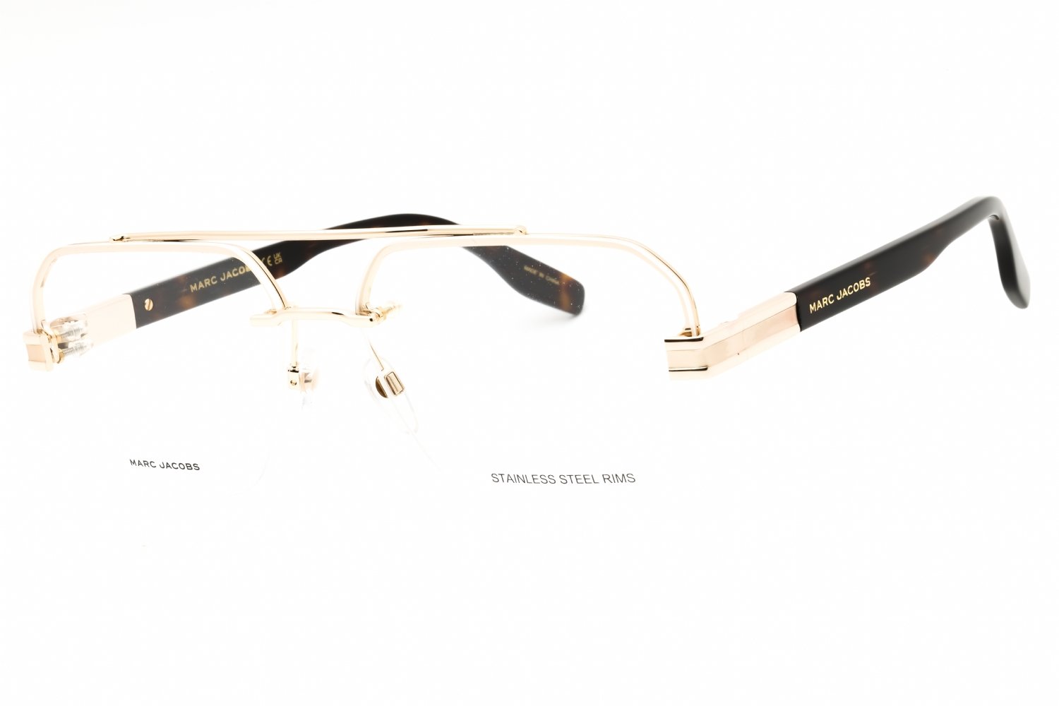 Marc Jacobs MARC 714 GOLD HAVANA/Clear demo lens 006J 00 60-16-145 MM