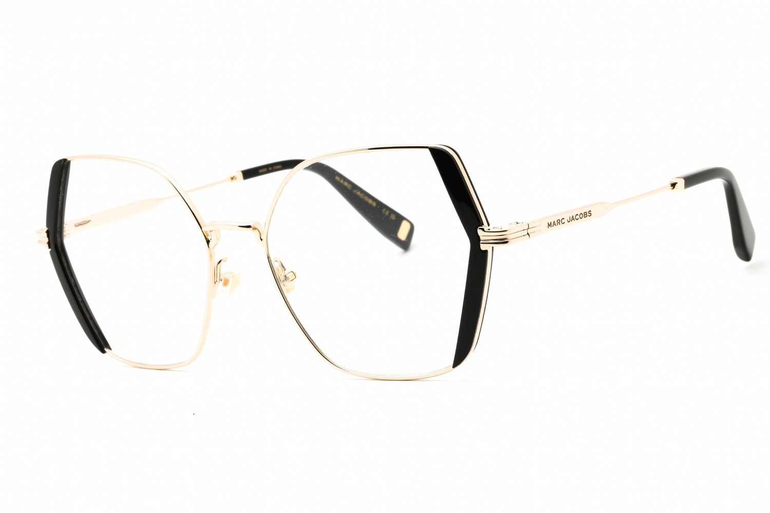 Marc Jacobs MJ 1068 Black/Gold/Clear demo lens 0RHL 00 54-17-140 MM