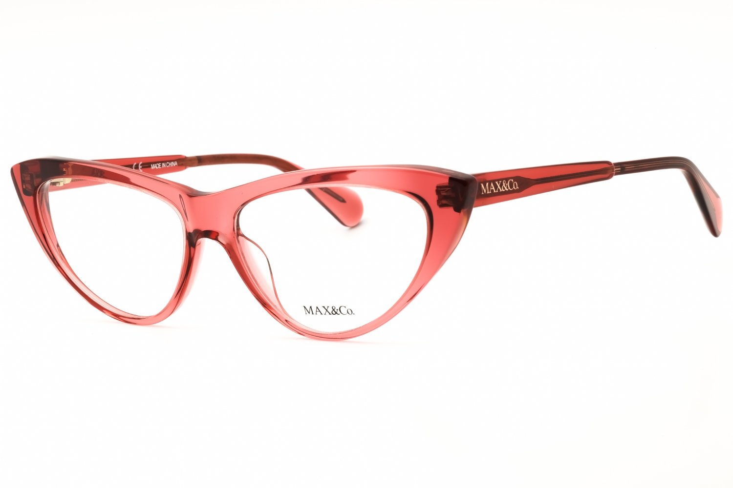 Max & Co MO5015 shiny red / Clear demo lens 066 54X15X140