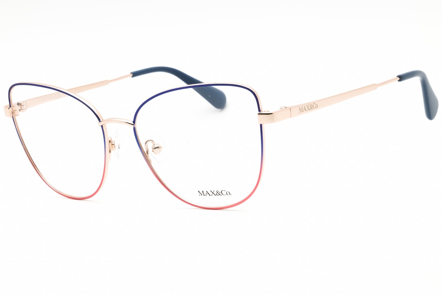 Max & Co MO5018 shiny rose gold/clear demo lens 028 55-16-140 MM