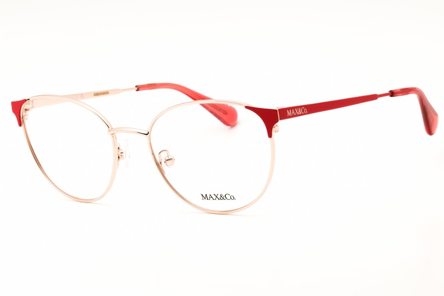 Max & Co MO5100 shiny rose gold / Clear demo lens 028 51X17X135