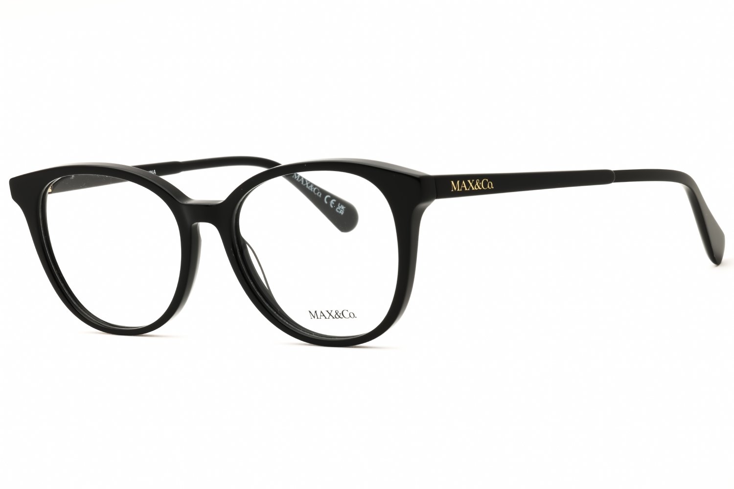 Max & Co MO5109 shiny black/clear demo lens 001 51X16X145