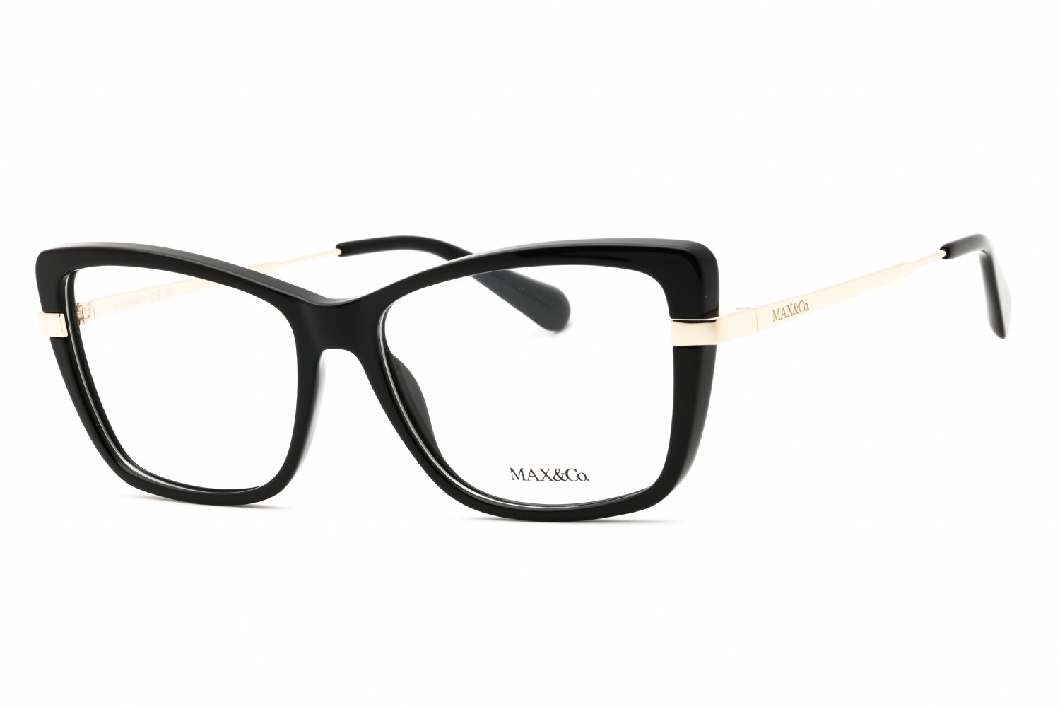 Max & Co MO5113 shiny black/clear demo lens 001 54-15-140 MM
