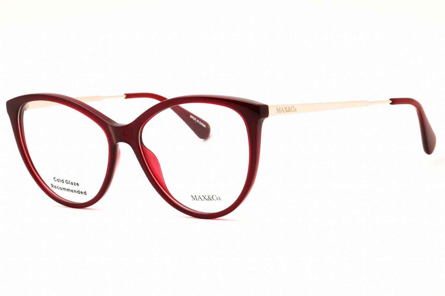 Max & Co MO5120 shiny red / Clear demo lens 066 54X15X140