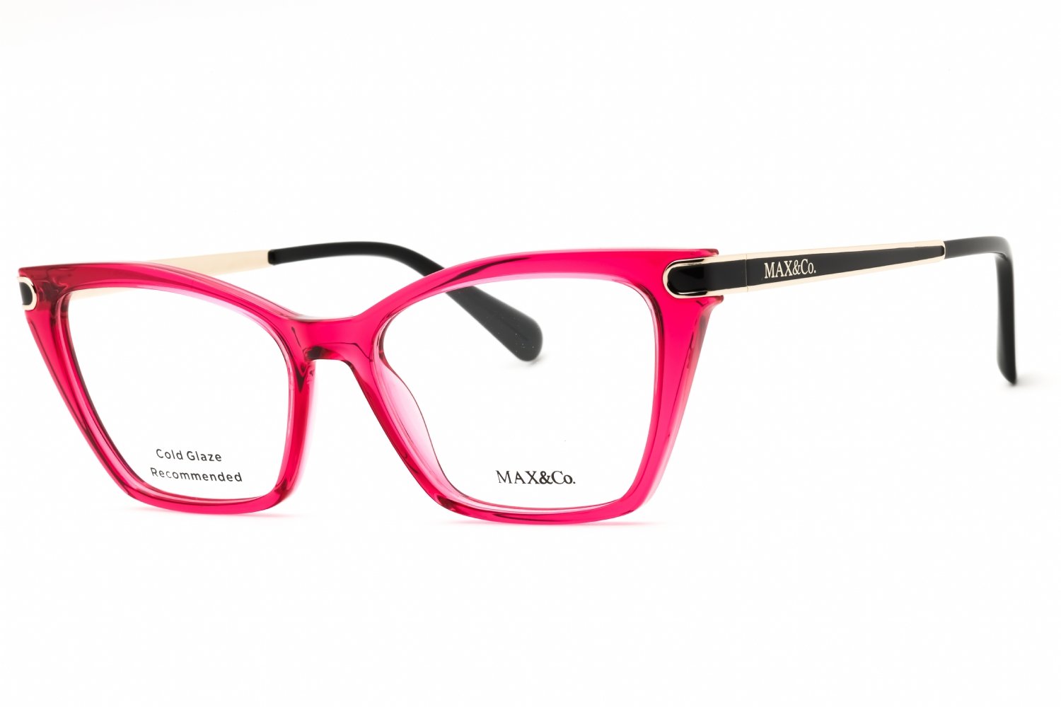 Max & Co MO5134 shiny fuxia/clear demo lens 075 53X16X140