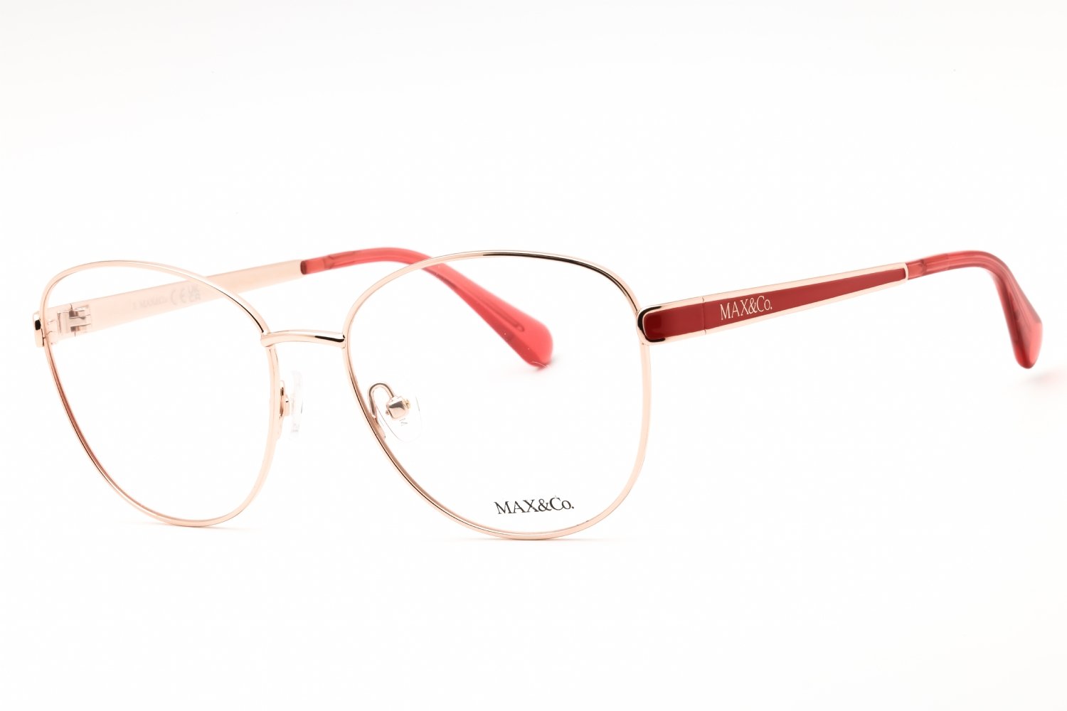 Max & Co MO5148 shiny rose gold/clear demo lens 028 54-16-140 MM