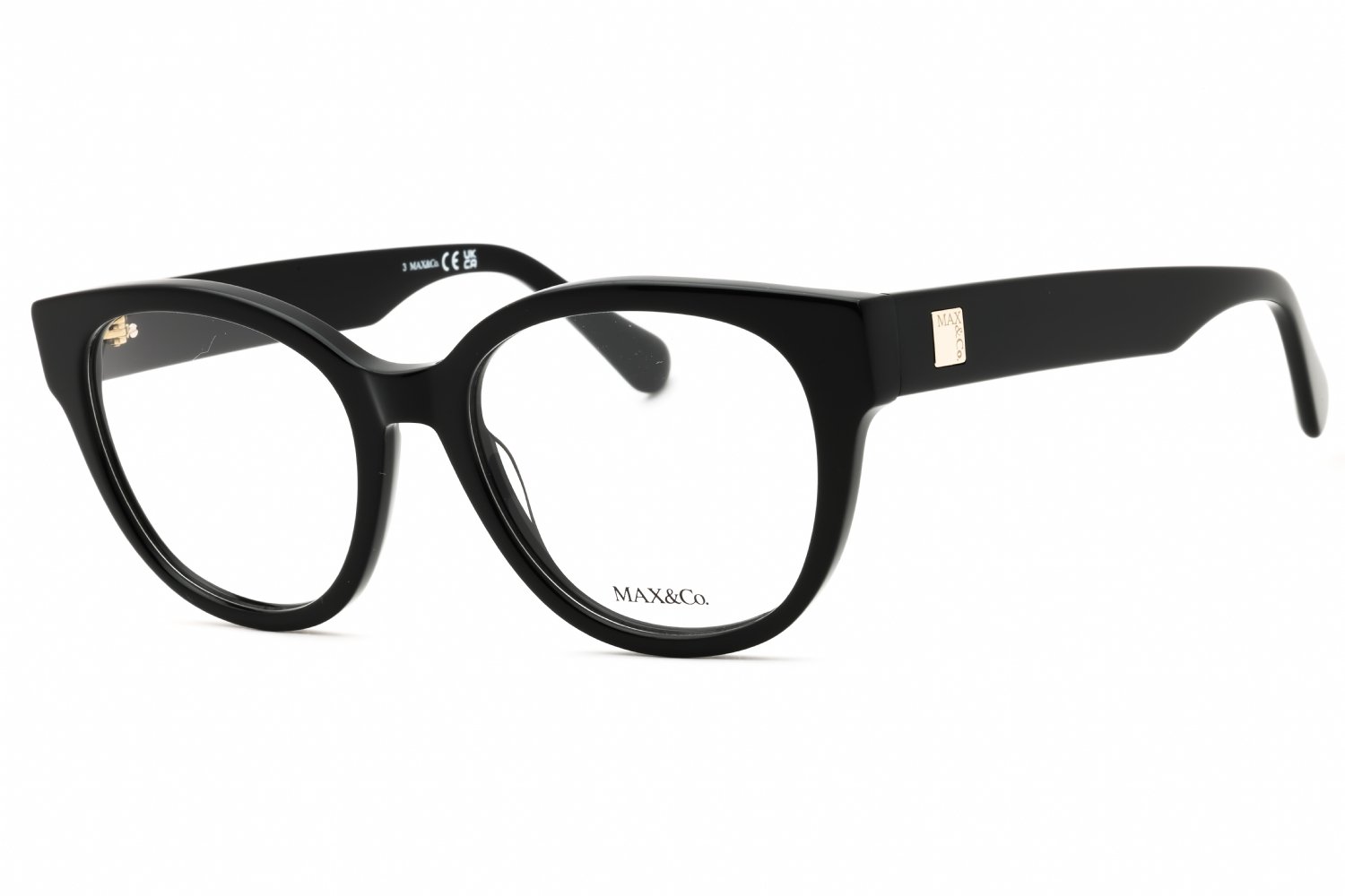 Max & Co MO5180 shiny black/clear demo lens 001 52-18-140 MM