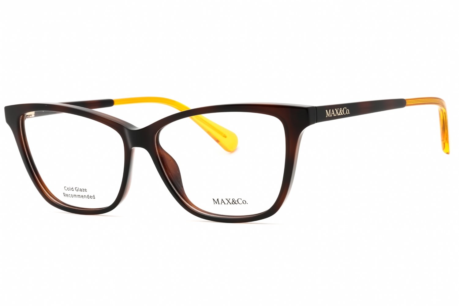 Max & Co MO5038 dark havana/clear demo lens 052 56-13-140 MM