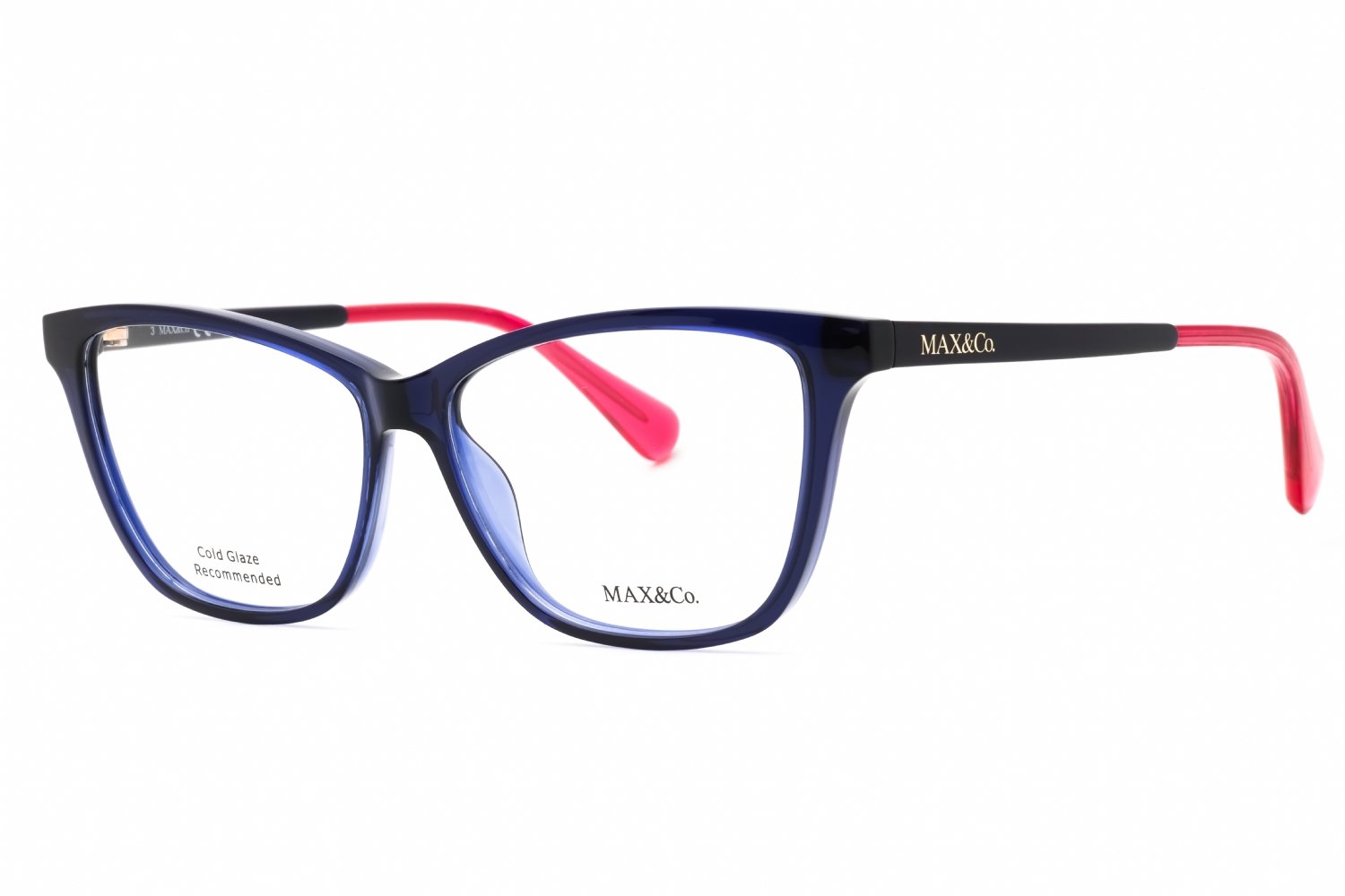 Max & Co MO5038 shiny blue/clear demo lens 090 56-13-140 MM