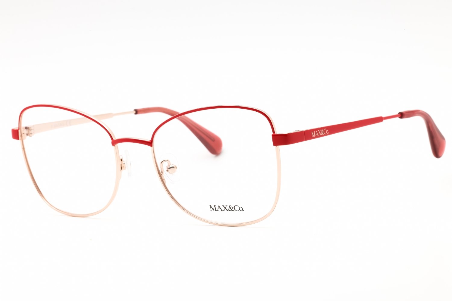 Max & Co MO5091 shiny red/clear demo lens 066 52-18-140 MM