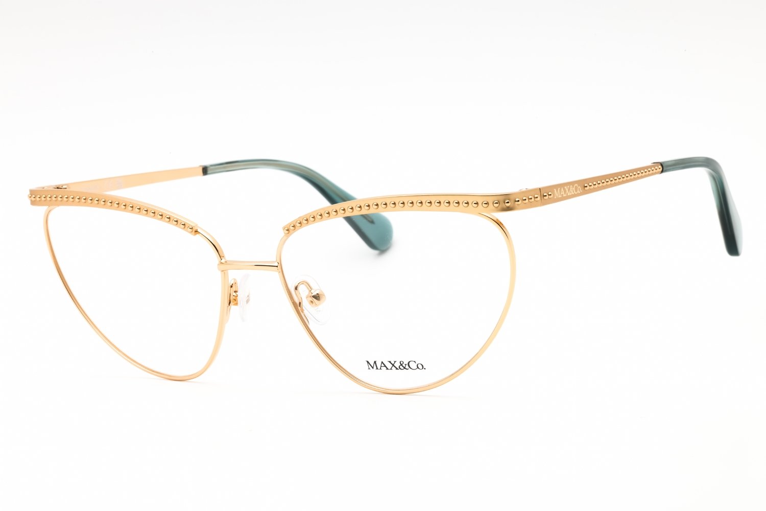Max & Co MO5136 shiny deep gold/clear demo lens 030 55-15-140 MM