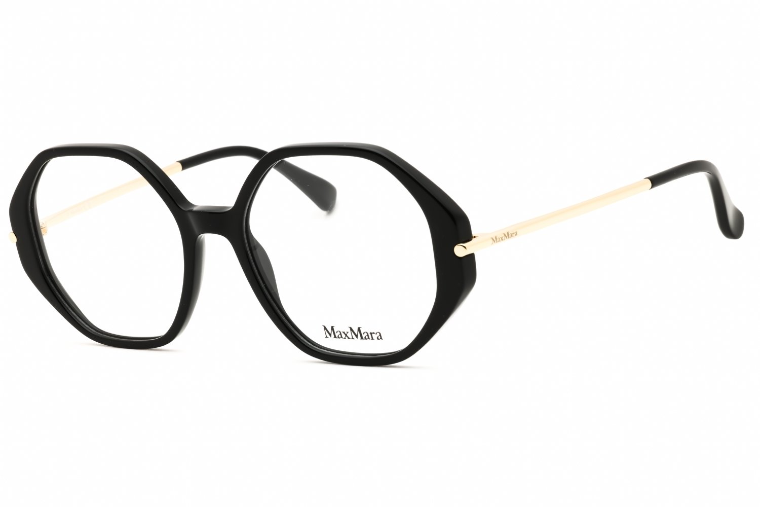 Max Mara MM5005 shiny black/clear demo lens 001 54-18-145 MM