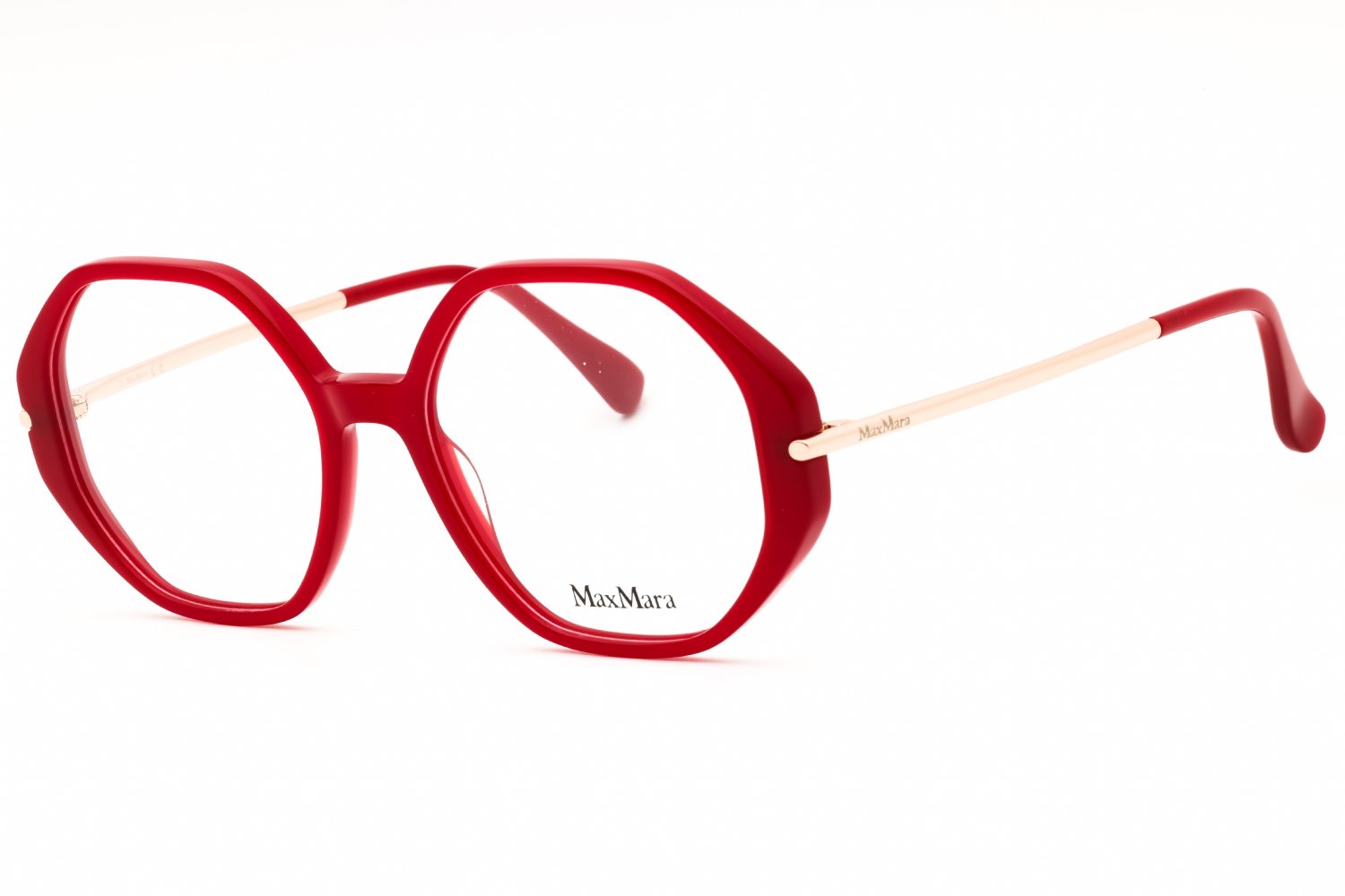 Max Mara MM5005 shiny red/clear demo lens 066 54-18-145 MM