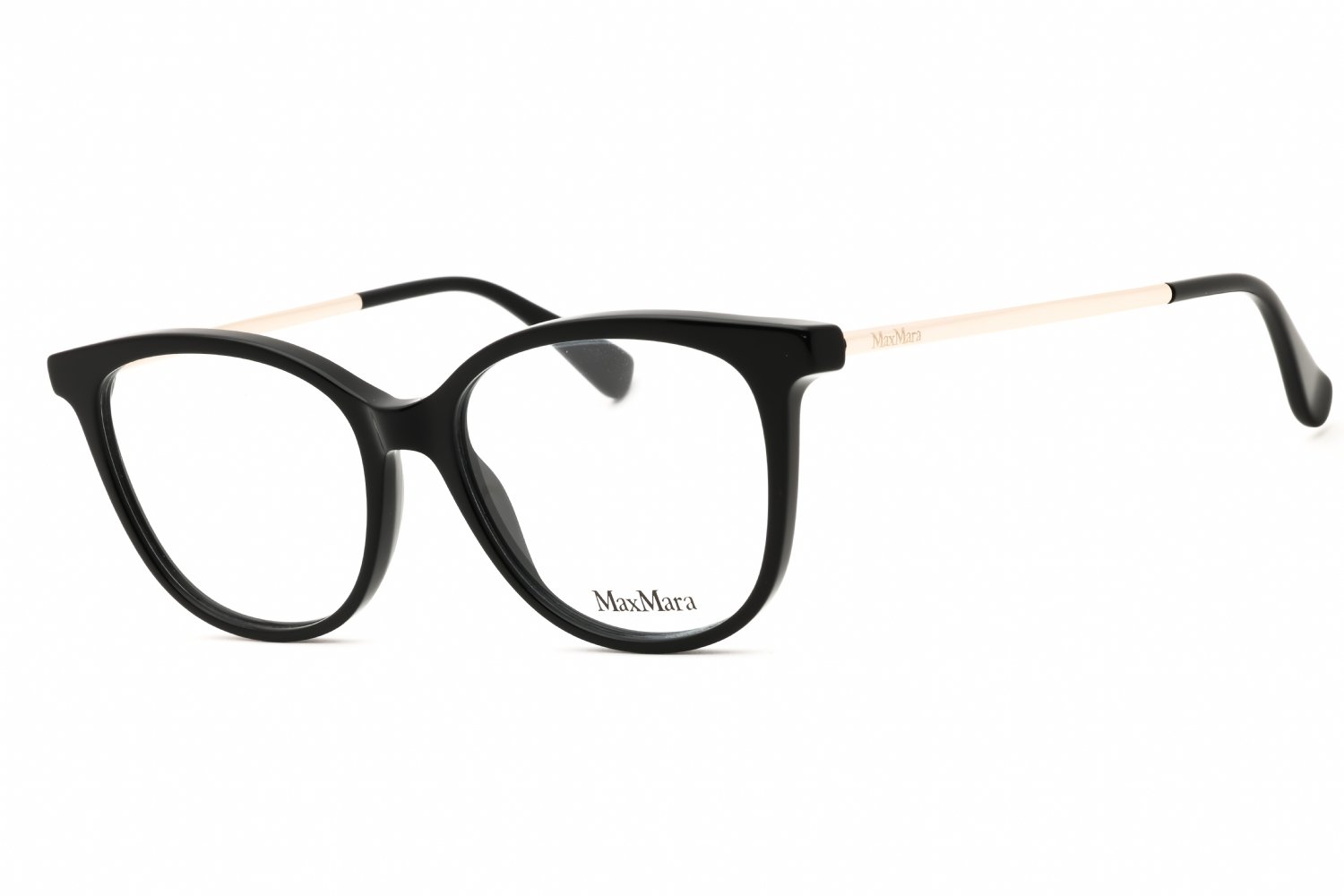 Max Mara MM5008 shiny black/clear demo lens 001 52-16-140 MM