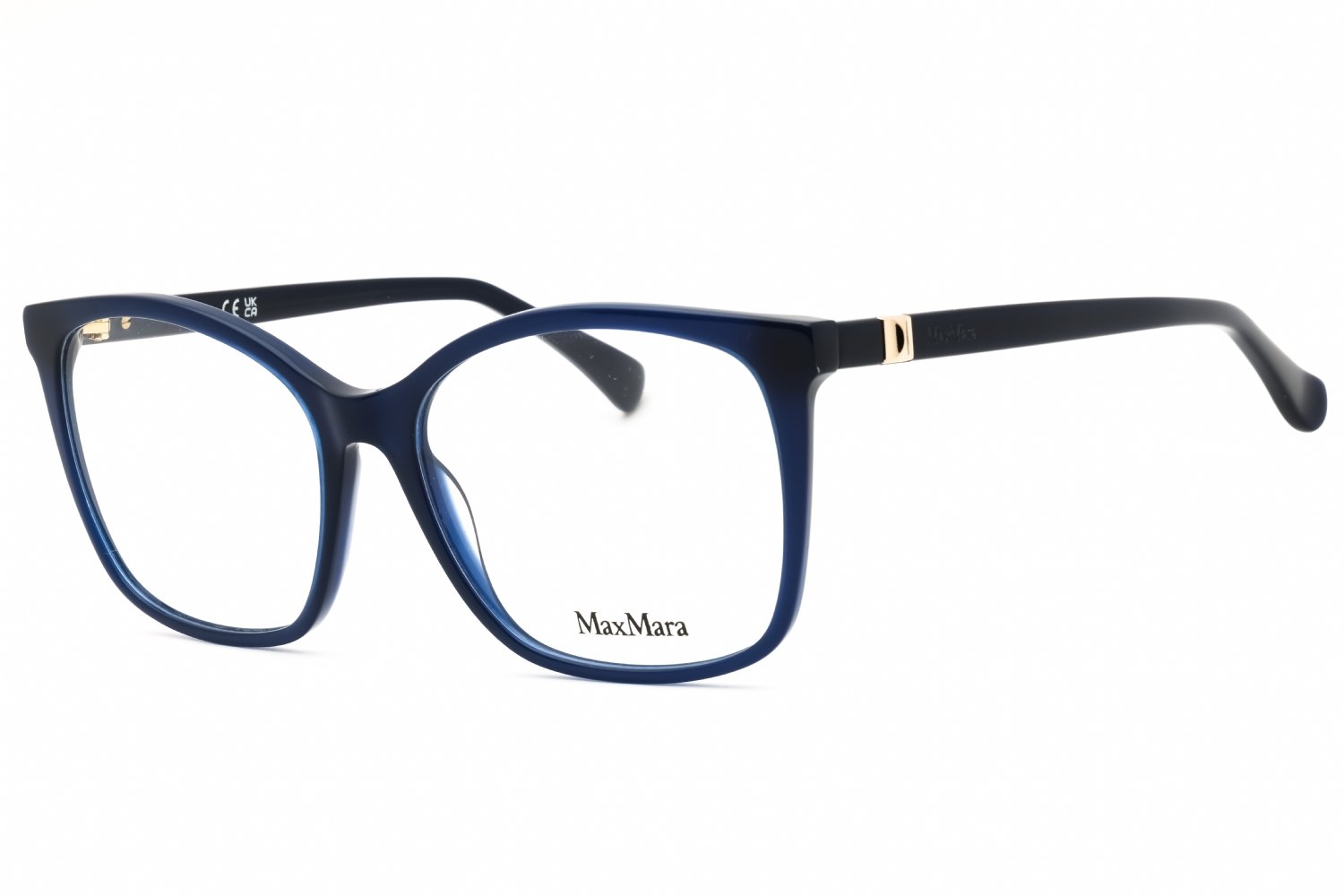 Max Mara MM5023 shiny blue/clear demo lens 090 55-16-140 MM