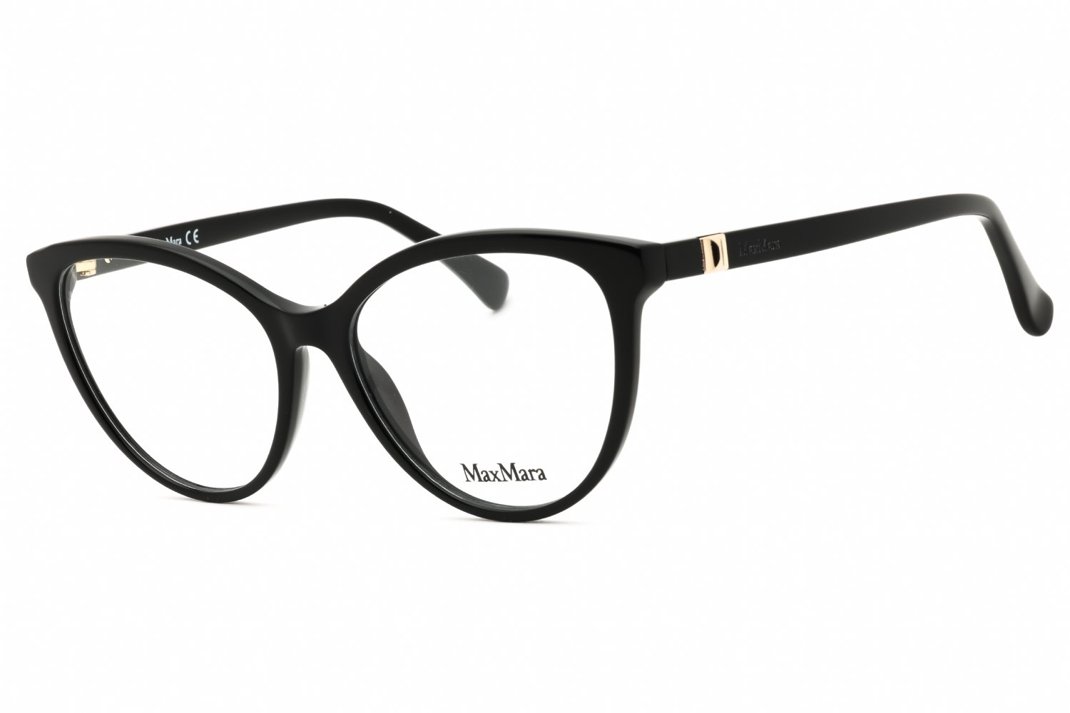 Max Mara MM5024 shiny black/clear demo lens 001 54-16-140 MM