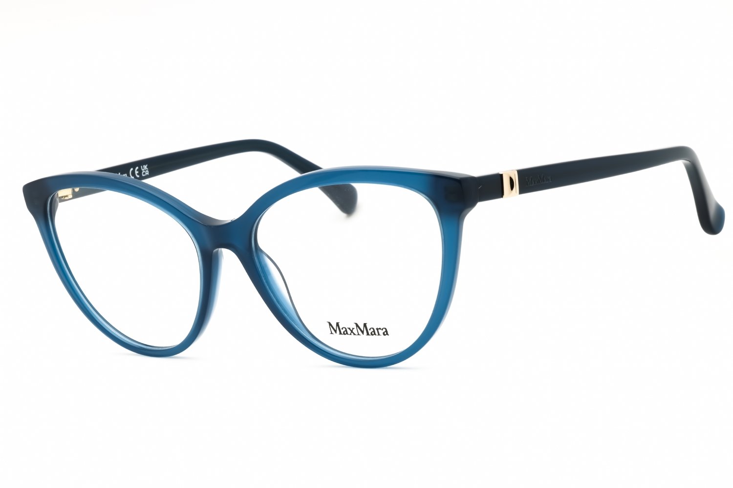 Max Mara MM5024 shiny blue/clear demo lens 090 54-16-140 MM