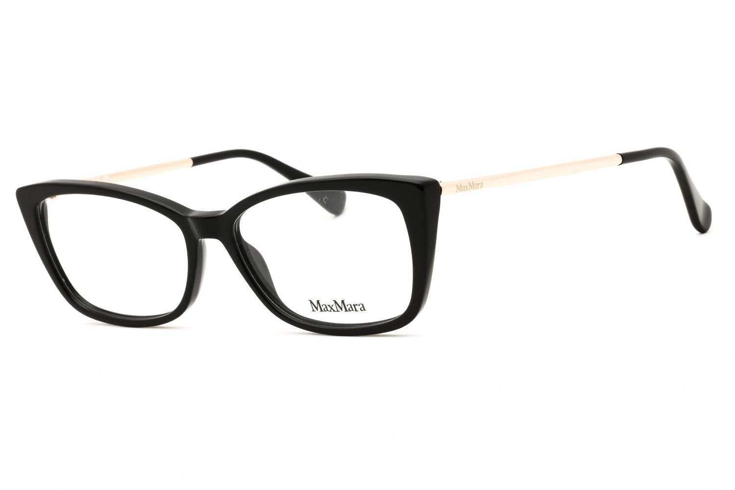 Max Mara MM5026 shiny black/clear demo lens 001 54-15-140 MM