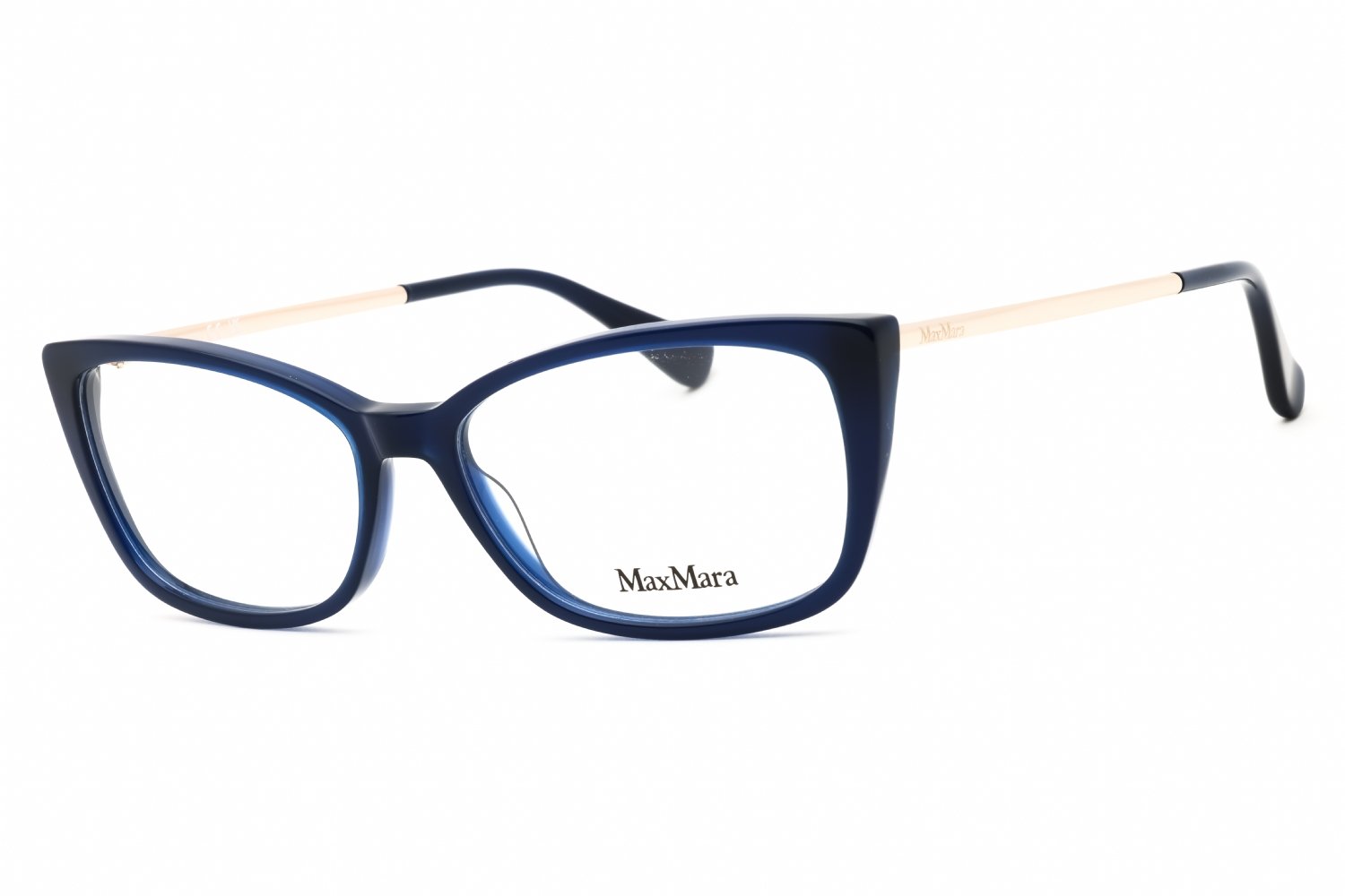 Max Mara MM5026 shiny blue/clear demo lens 090 54-15-140 MM