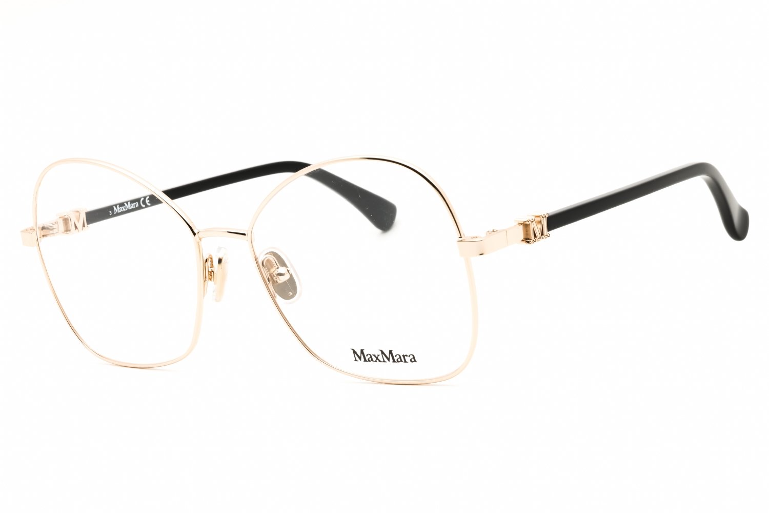 Max Mara MM5033 pale gold/clear demo lens 032 55-16-140 MM