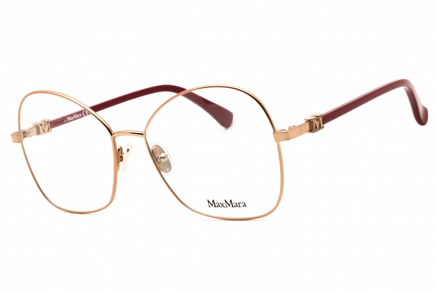 Max Mara MM5033 shiny light bronze/clear demo lens 034 55-16-140 MM