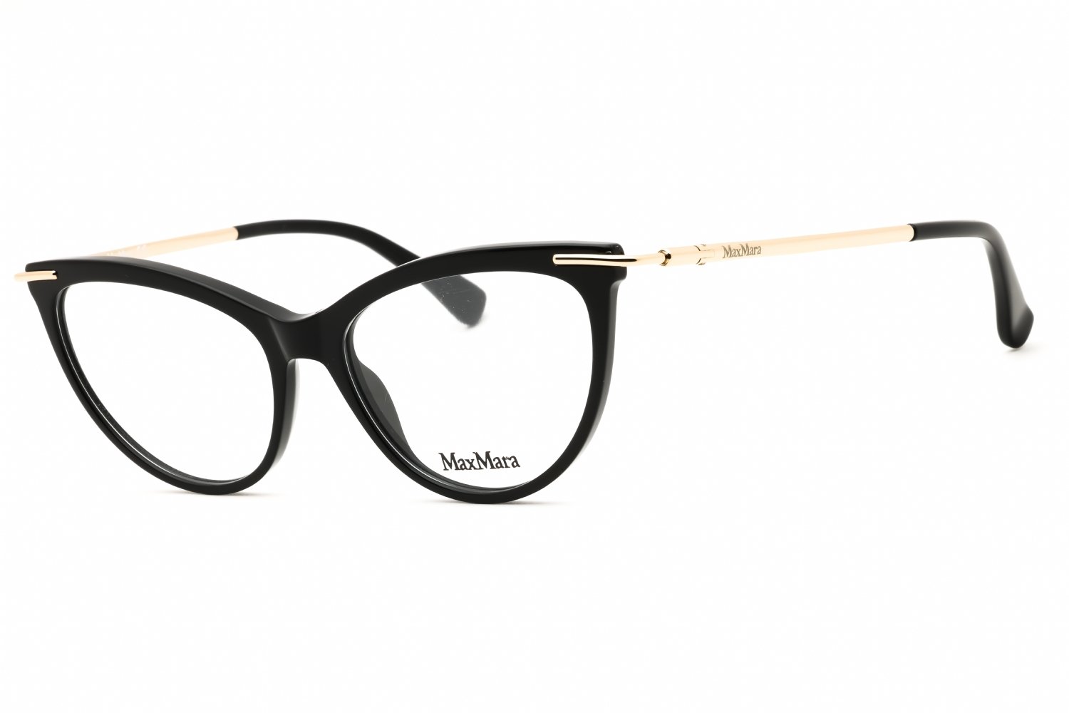 Max Mara MM5049 shiny black/clear demo lens 001 53-16-135 MM