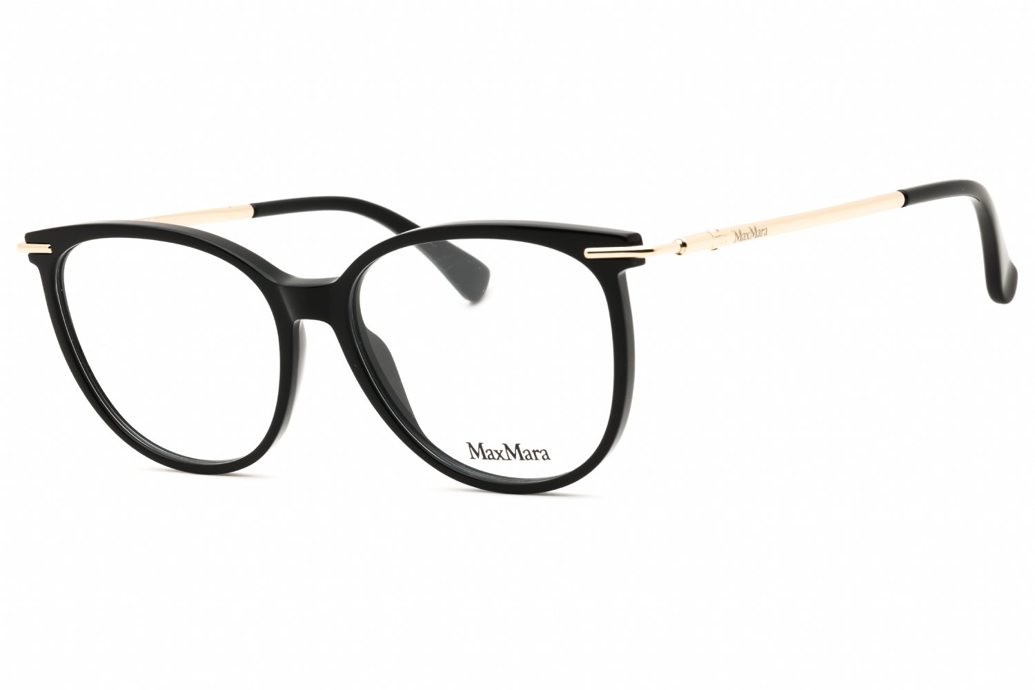 Max Mara MM5050 shiny black/clear demo lens 001 54-15-135 MM